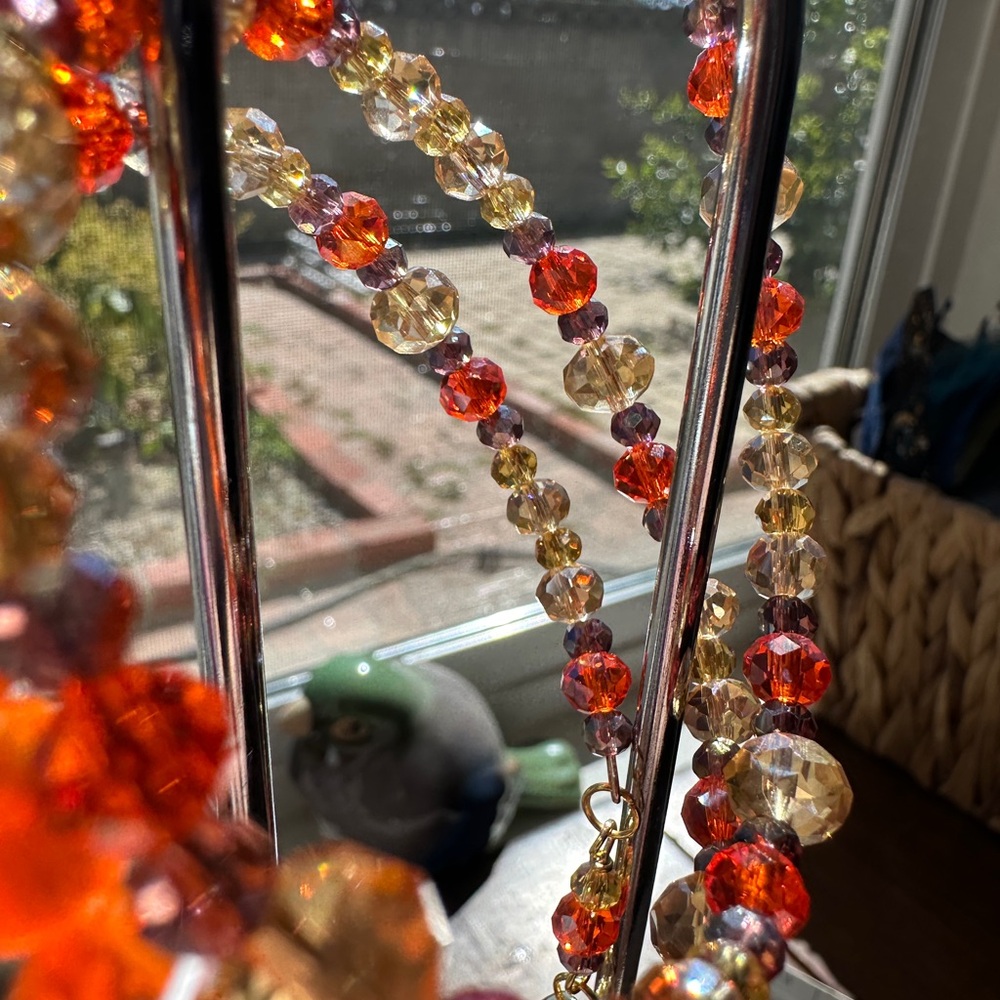 Taylor Swift coil Bracelet pair August and Swiftie theme in fall color crystal - Picture 8 of 8